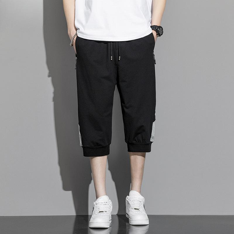 

Плюс размер 8XL летние мужские шорты с принтом свободные мужские спортивные повседневные укороченные брюки M чёрный