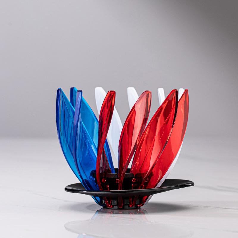 Kaffefilterkopp Passer for V60 Dryppkaffefilter Resin Vannliljeform 12 Lotusblader Avtakbar og Utskiftbar