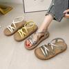 Sandals women's new summer outer wear soft sole one pedal with skirt casual sandals