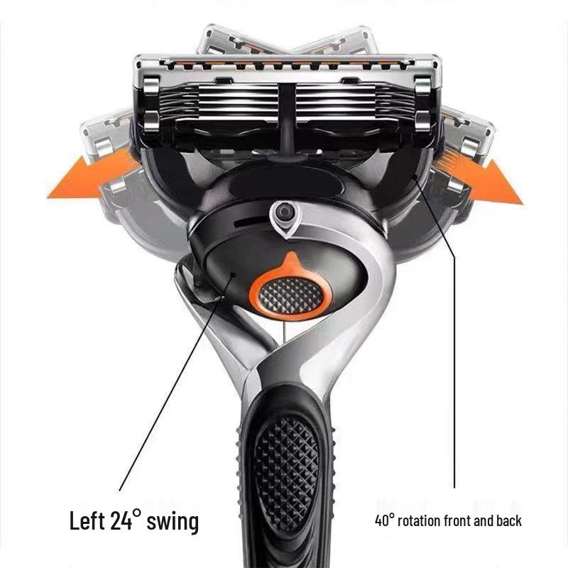 Zhi Shun 5-Layer Speed Blade Men's Razor with Gillette Handle