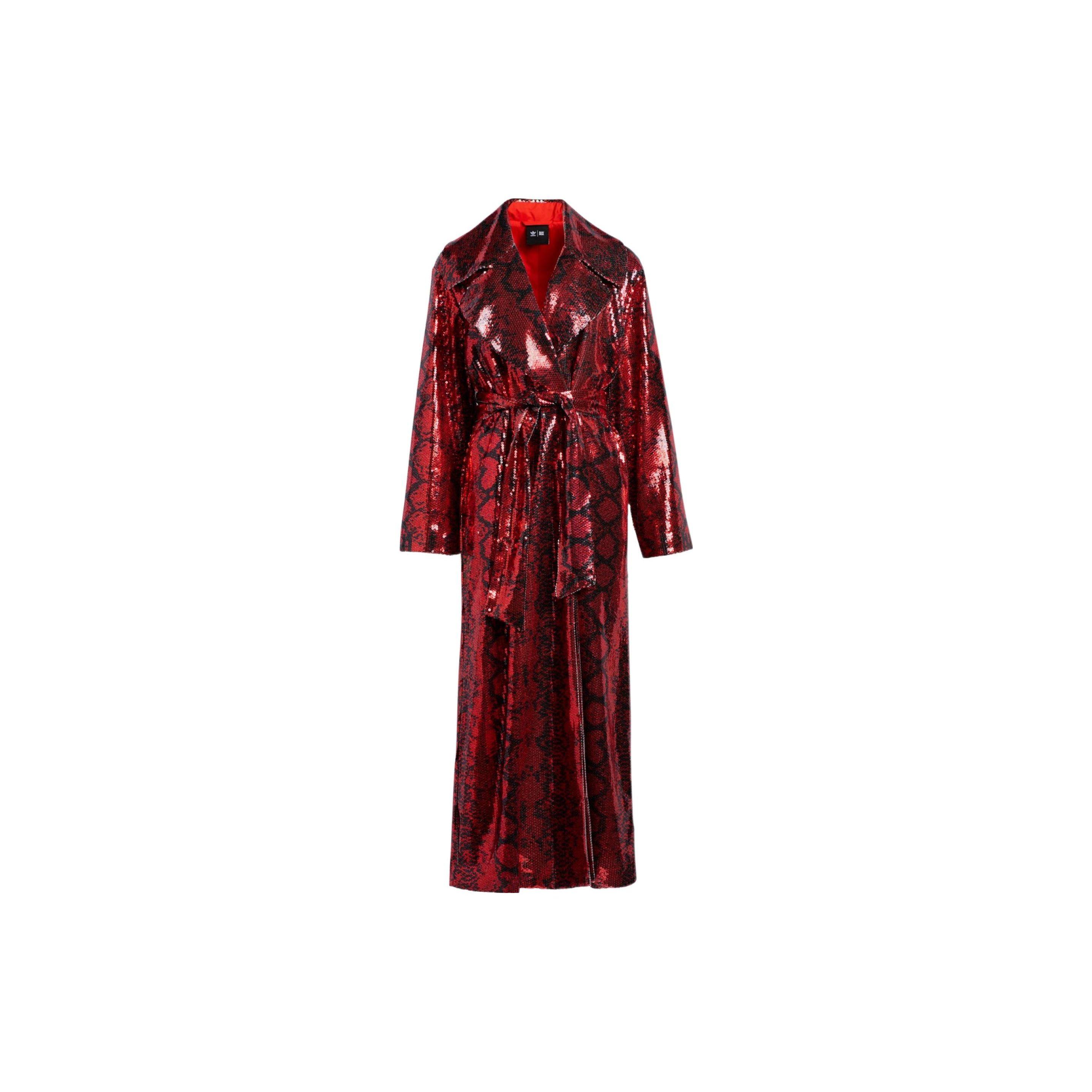 Adidas Originals x IVY Park Women Sequin Duster Jacket Red HH7330 S