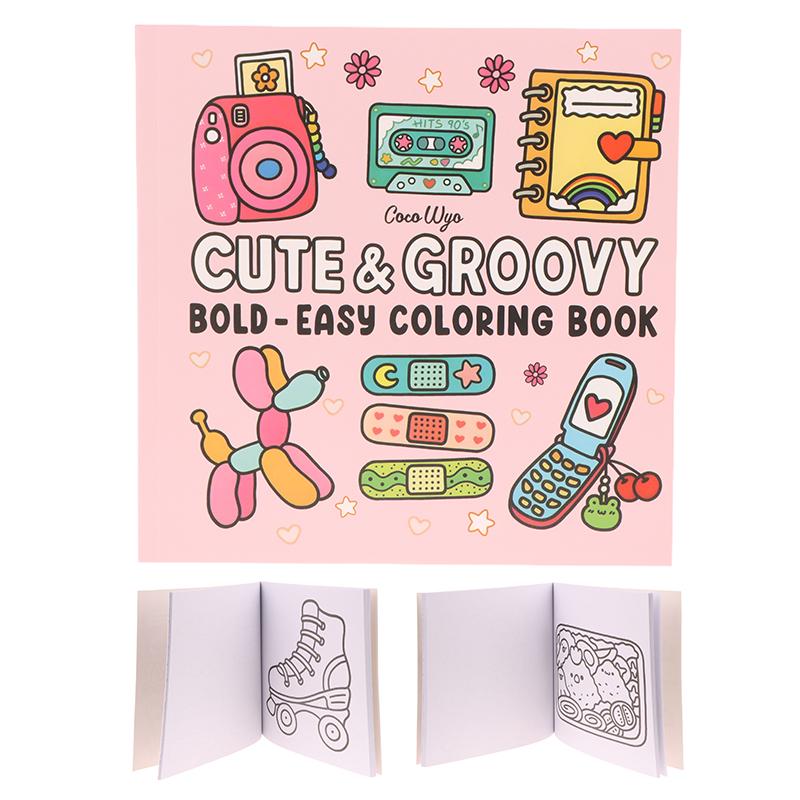 1 Bucată Cadou Relaxare Carte de Colorat Prieteni Cozzy Pentru Adulți Adolescenți Cu Creaturi Adorabile În Momente Cozzy Hygge