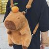 Plush Capybara Capybara Plush Backpack Big Capacity Capybara Plush Bag  Unisex