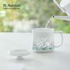Nanshan Hand-Painted Jade Lotus Ceramic Mug