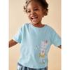 Girls' Polka Dot Cute Cat Short-Sleeved T-Shirt Kidsren's Tops Baby Pure Cotton Summer Clothes Kidsren's Half-Sleeved T-Shirt 2-8