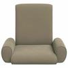 Adjustable Floor Chair Khaki Coarse Velvet