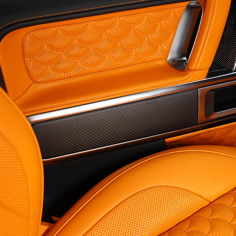 For Mercedes-Benz G-Class 2019-2025 Car Real Carbon Fiber Door Trim Panel Protection Sticker Car Interior Accessories