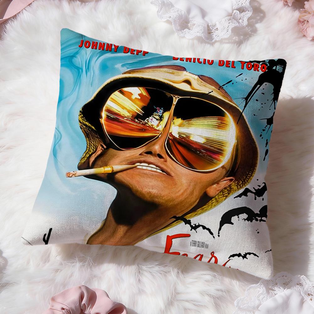 Fear Loathing Las Vegass Cushion Cover Premium Comfort Reversible Pillow Cove -Two in One Design for Any Room & Car Interior