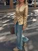 Retro V-Neck Slim Fit Temperament Long Sleeved Suit Casual Jacket Cardigan S-XL