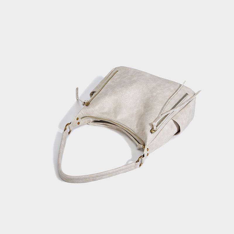 Large-capacity Vintage-style Tote Bag, 2024 Summer New Model, Niche High-end Feel, Shoulder and Underarm Bag, Commuter Handbag