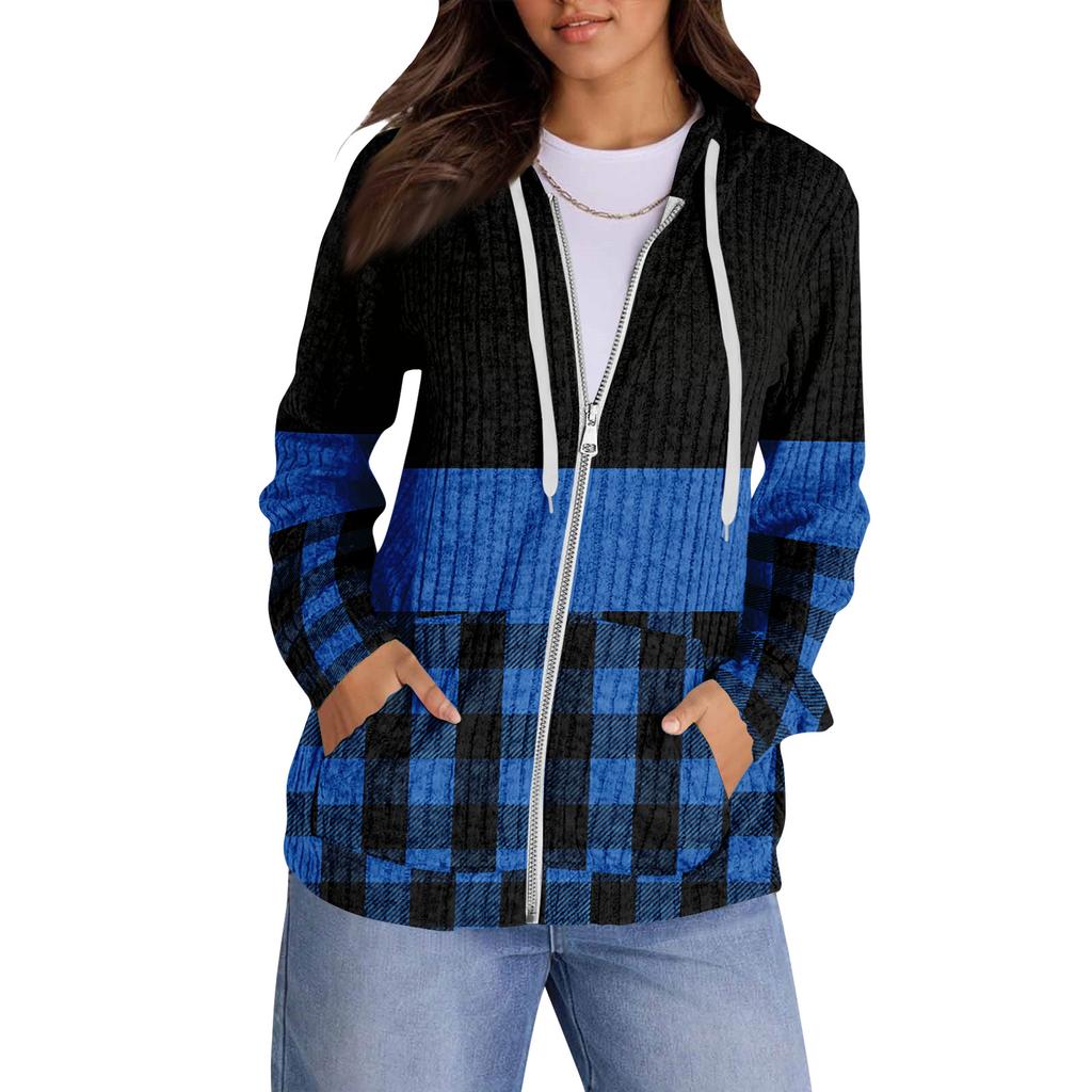 Mikiny pro ženy Trendy topy Ležérní Podzimní Móda Mikina s dlouhým rukávem S kapsami Svetr Lehký