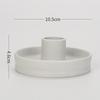 Nordic Ceramic Aroma Candle Holder Jewelry Dish - Unglazed Home Decor Ornament