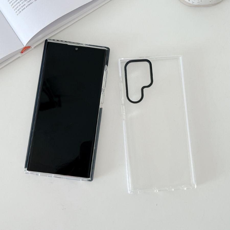 Klare Handyhülle für Samsung Galaxy 25 Ultra - Transparente, weiche TPU-Schutzhülle mit Fallschutz und Stoßschutz für Samsung S25/S24/S23/S25plus/S24Plus/S24Ultra