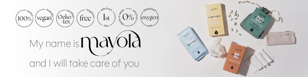 Wet wipes with oats 99.9% water plastic-free 60 pcs Mayola