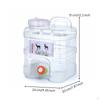 Portable Water Tank with Handle Transparent Bucket Spigot Square for Campers, Journeyers,