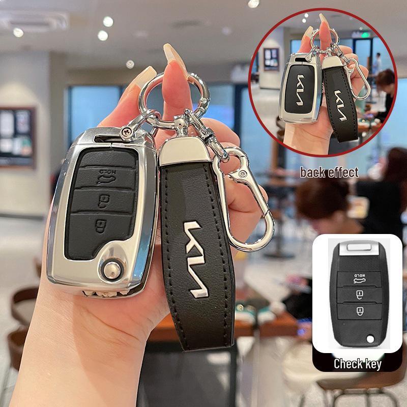 17-Model Kia K2 Anniversary Edition Key Case for Old Model K3S, Jiahua K4 Folding Key Cover