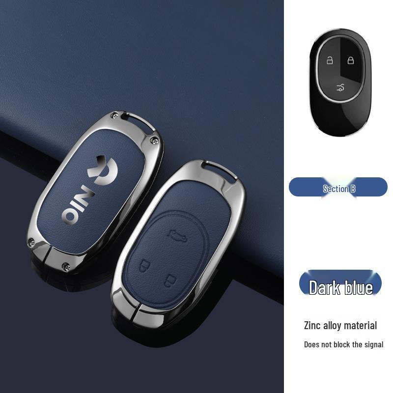 Nio Car Key Case: Anti-Lost Shell for ES7/ET5/ET7/ES6/EC6/ES8 Models - High-End Buckle for Men and Women