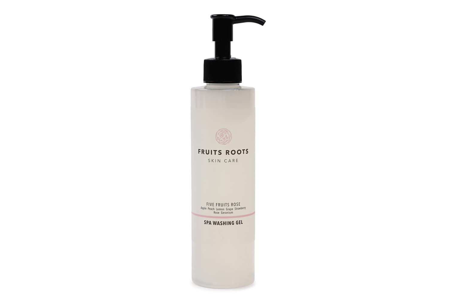 Fruit Roots Spa Washing Gel 200ml Additive-Free Facial Cleansing Gel Rose Geranium Scent Skincare FRUITSROOTS