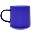 GLASS MUG FOR COFFEE AND TEA 310 Ml. 8.7 Cm NAVY BLUE
