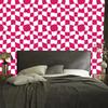 Wallpaper Free Checkerboard Purple and White, Powder Pink Background 50x1000
