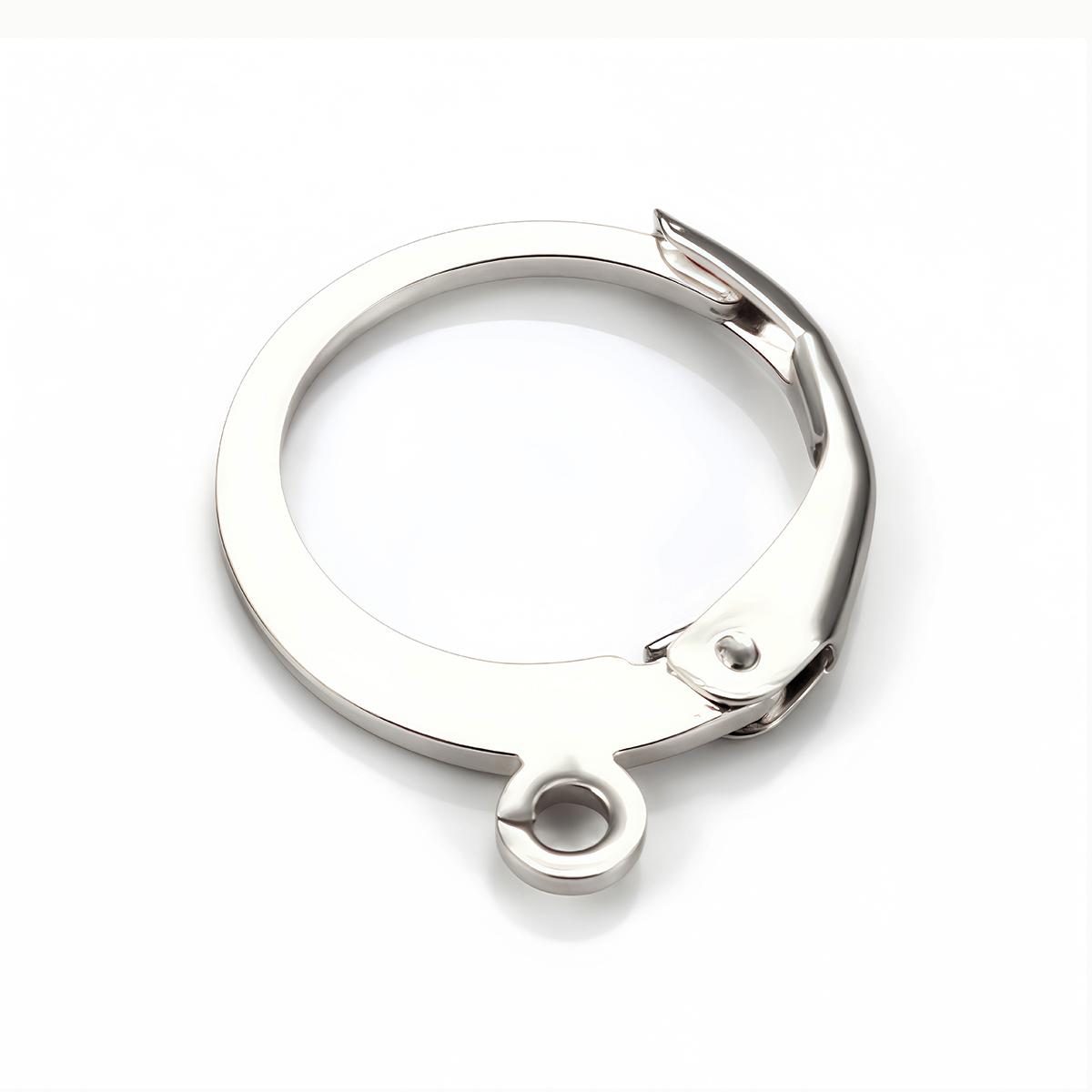 10/20pcs Hypoallergenic Earring Hooks Back Stainless Steel France Lever Earwire Round Hoop Ear Wire for Jewelry Making Finding