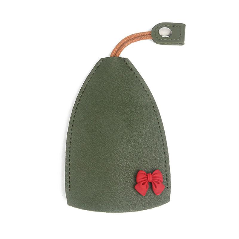 Cute Pu Leather Car Key Case Pull-Out Car Keychain Bag Large-Capacity Personalized Keychain for Women Car Key Cover