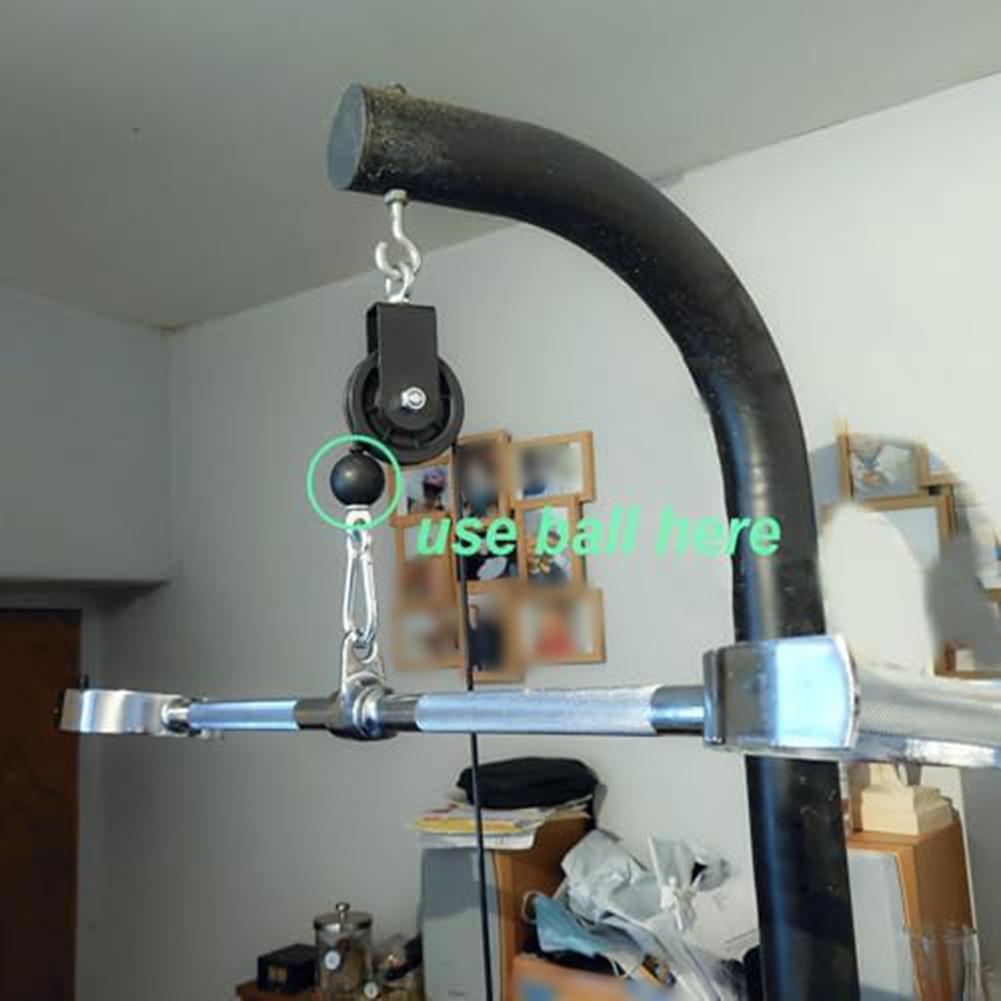 Fitness Equipment Nylon Rope Stopper Pulley Machine Ball