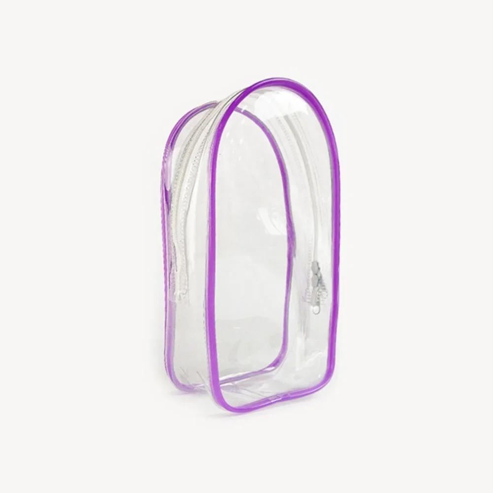 Colorful Transparent Protector Case Organizer Box for 17cm Labubu Plush Dolls Outdoor Display Bag With Keychain Doll Accessories