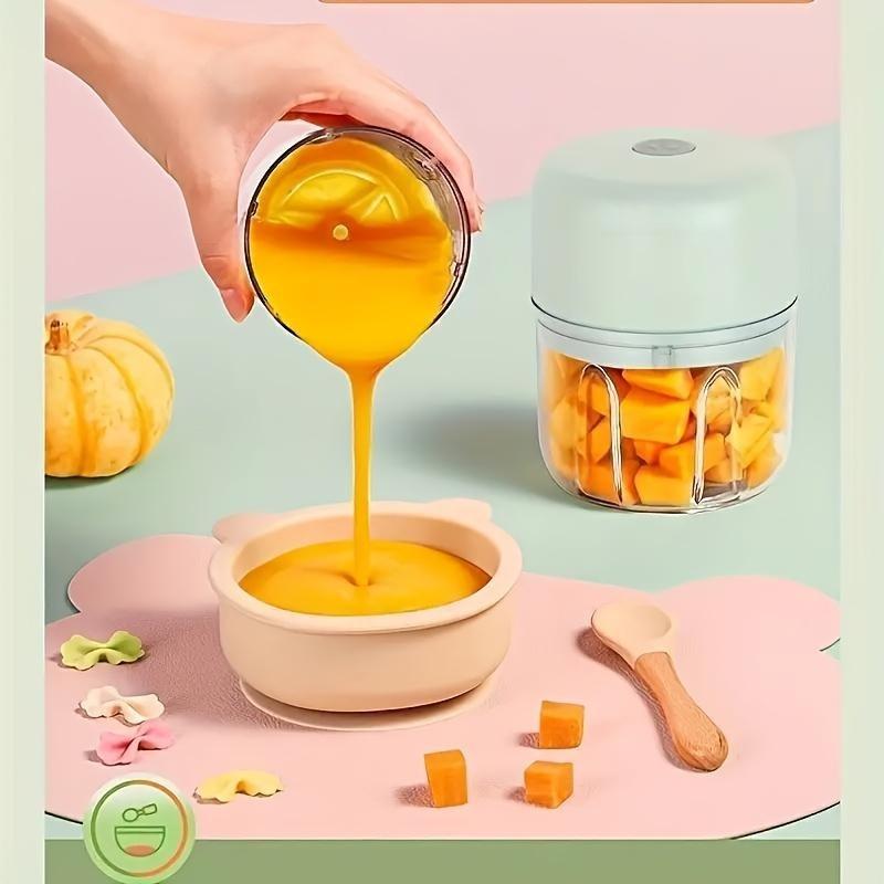 260ML Electric Garlic Mincer, USB Rechargeable Mini Food Chopper, Portable Vegetable Grinder for Garlic, Chili, Meat & Baby Food, Kitchen Gadget