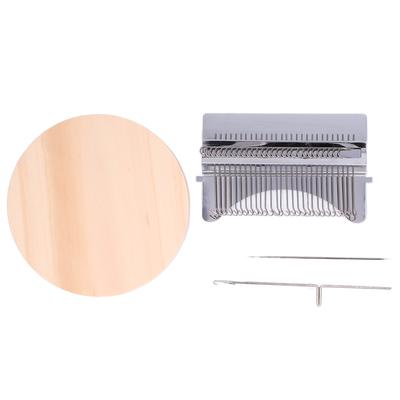 Mini Stopfmaschine DIY Tragbarer Stopfwebstuhl Strickmaschine Webwerkzeug für Haushalt28 Haken