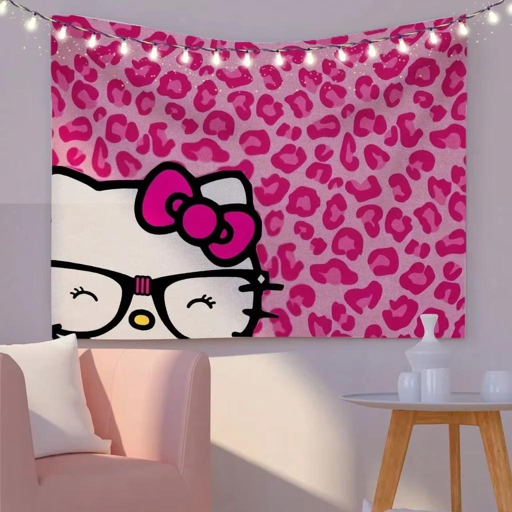 

Sanrio Hello Kitty Pink Kawaii Tapestry Modern Boho Party Home Decor 74x94cm(29x37in)