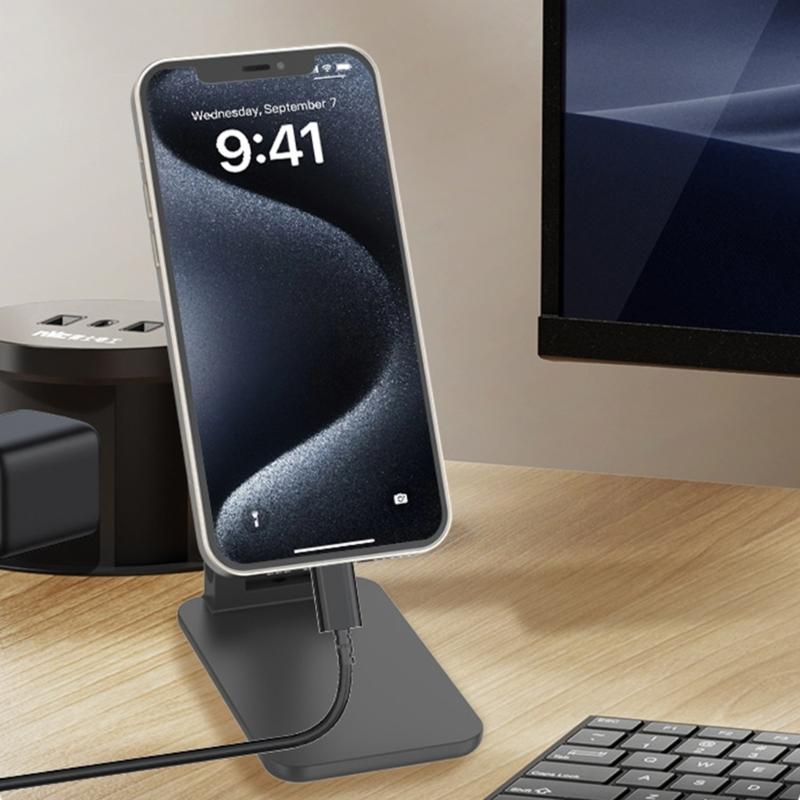 Foldable Magnetic Phone Stand with 360 Degree Rotation & Adjustable Viewing Angles Adjustable Phone Holder for Househol