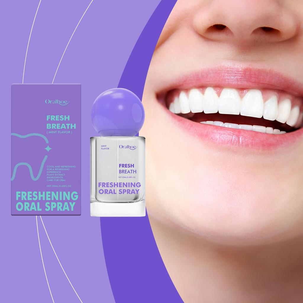 Oralhoe Fresh Mouth Spray Fresh, refreshing and long-lasting portable and convenient to reduce oral odor cleaning