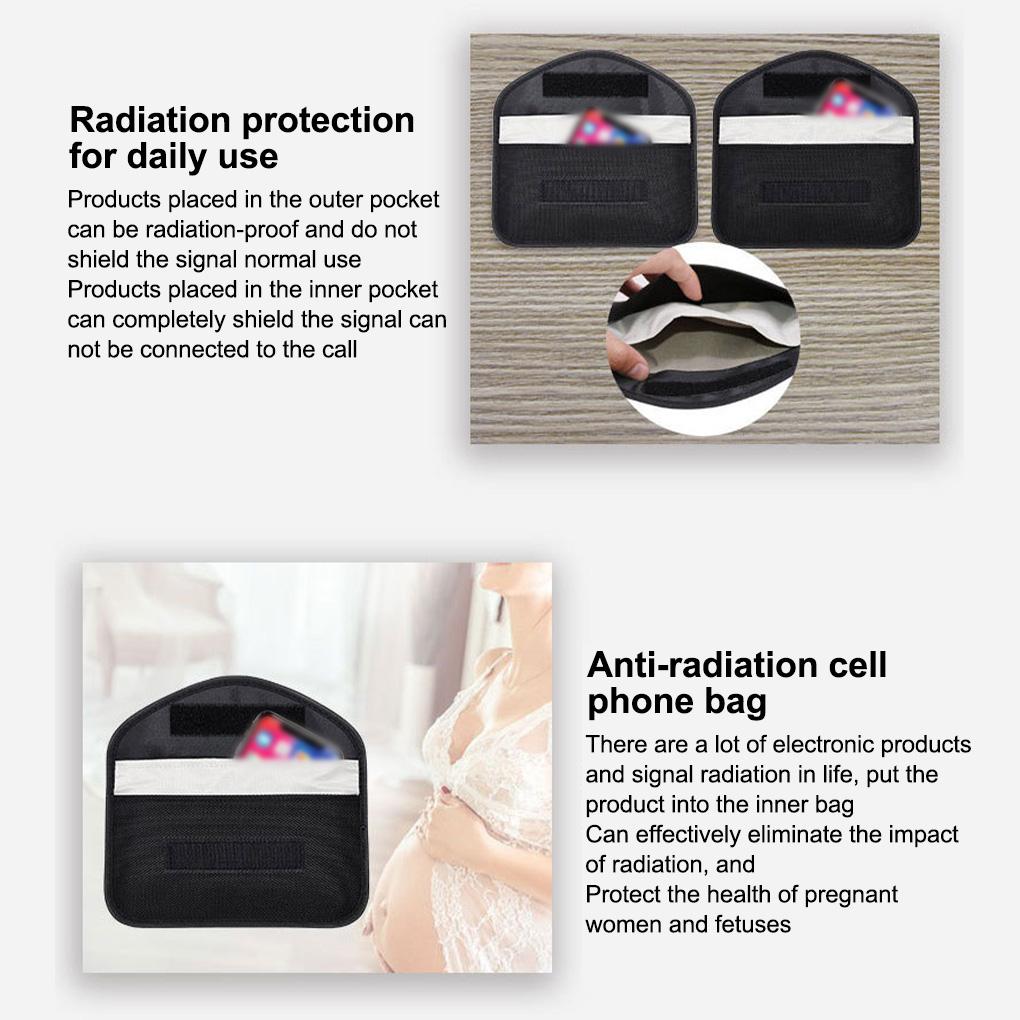 Signal Blocking Bag Anti-tracking Storage Protection Phone Wallet Reusable Smartphone Protector Shielding Pouch