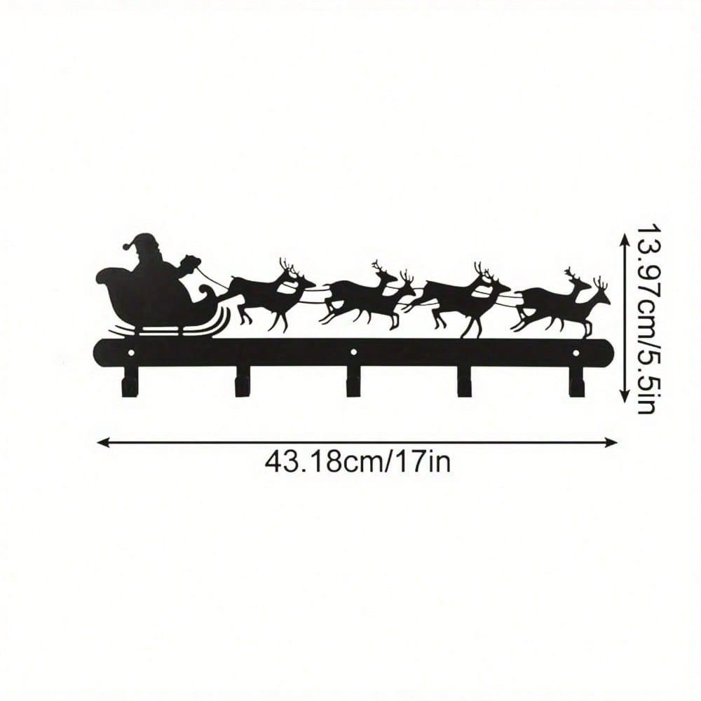 

Heavy Duty Iron Mantel Stocking Hanger Wall Mount Christmas Holder Hook Non Slip For Fireplace Entryway Xmas Decor TY8065