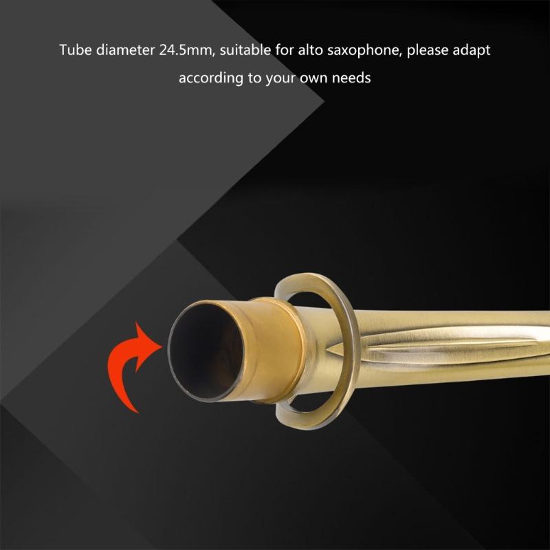 Messingmaterial Saxophon Krümmer Hals Altsaxophon Holzblasinstrument Zubehör Altsaxophon Saxophon Krümmer Hals Ersatzteil