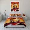 Iron Man Comic Style Bedding Set (1 Duvet Cover, 2 Pillowcases, Duvet Not Included) Sofas
