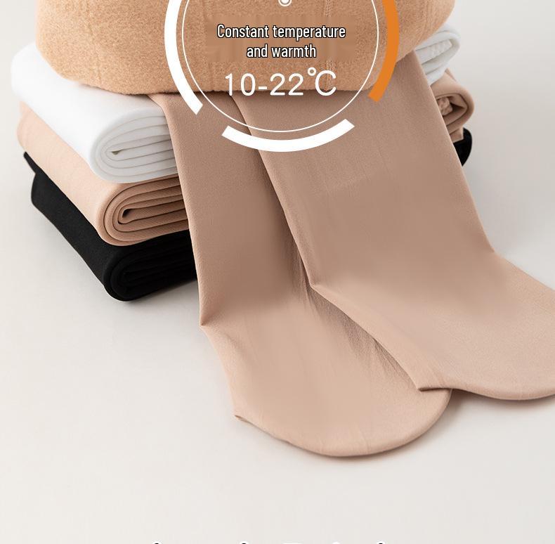 Barnens Vår & Höst Vita Fleece Dansleggings och Strumpor