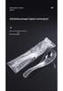 Crystal Clear Disposable Plastic Spoon - Thickened, Hardened, Individually Packaged for Porridge and Soup Takeaway