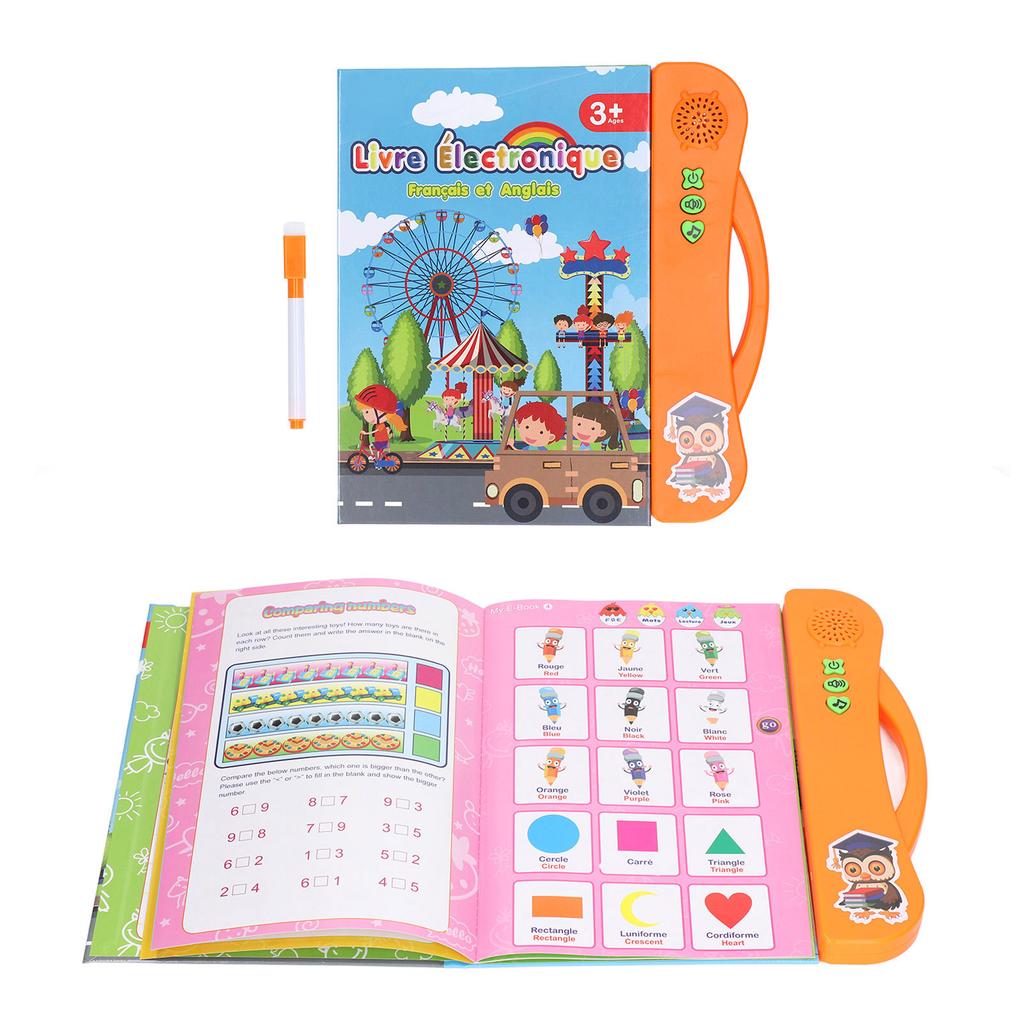 French Sound Book Children English Read Music Interactive Learning Book Educational Toy Birthday Gift