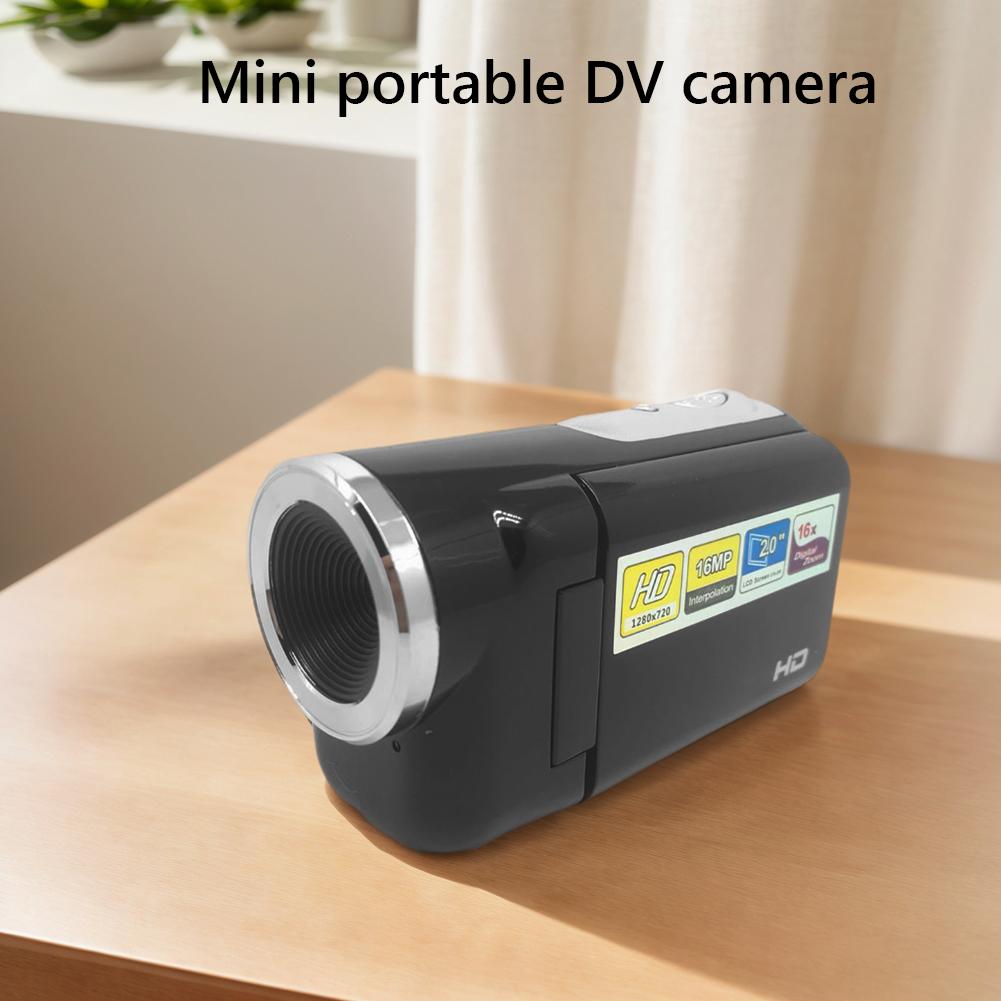 16MP 720P Digital Video Camera 2.0 Inch TFT Color Screen Video DV Camera 16X Digital Zoom Built-in LED Flash for Students Teens