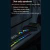 Relógio bluetooth sem fio jogo alto-falante soundbar 3d estéreo subwoofer computador alto-falante com luz soundbar para tv home theater