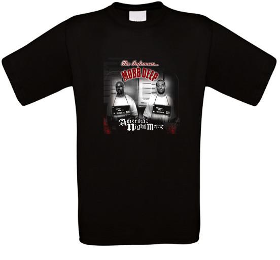 Infamous Mobb Deep Amerikaz Nightmare Prodigy Havoc Rap T-Shirt All Sizes S