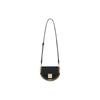 Givenchy 4G Logo Embroidered Metal Lock Chain Cotton Shoulder Crossbody Bag Women Bags Black BB50L3B18Z-001