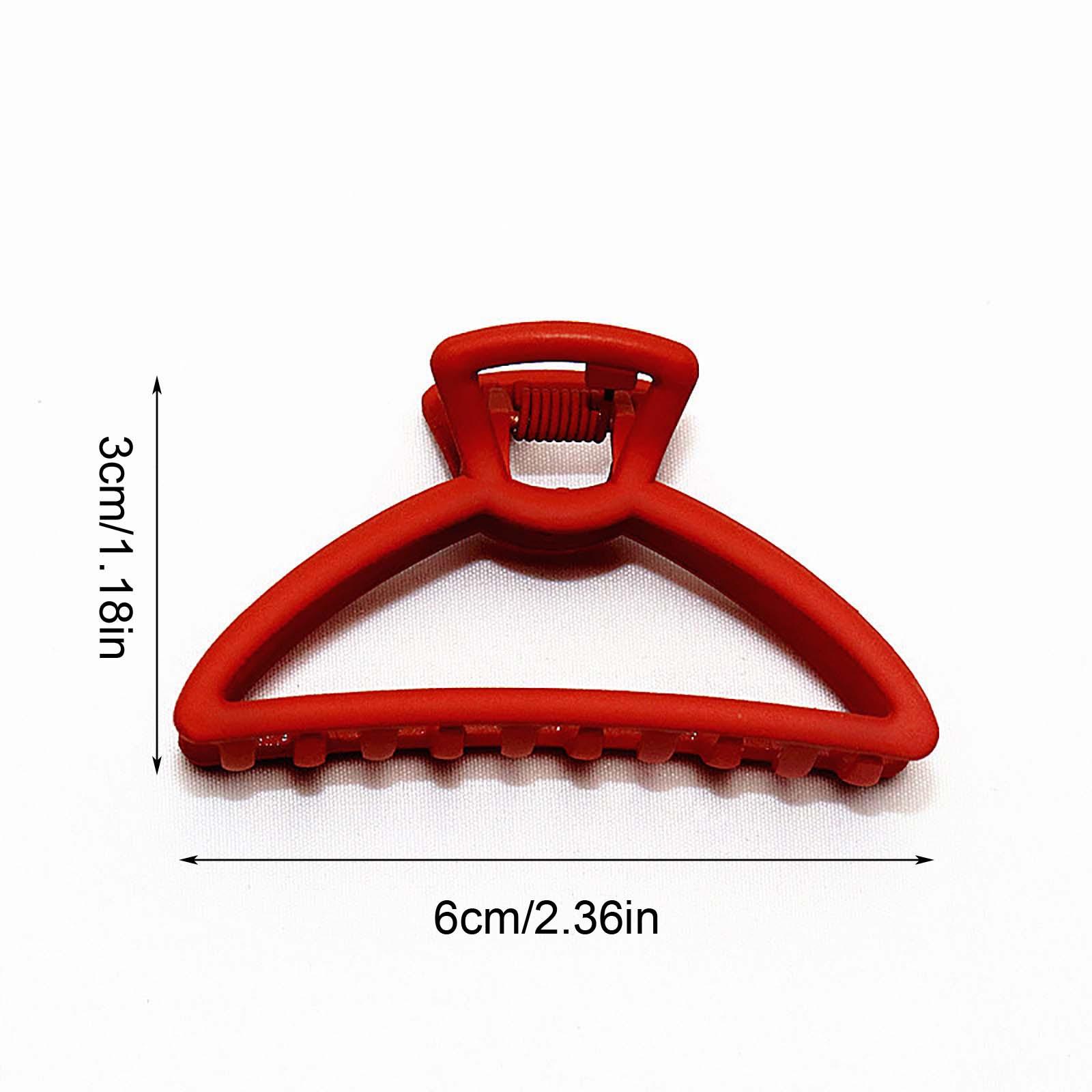 

Minimalist Style Hair Grab- Retro- Grab- Clip Korean Hairpin Lazy Medium Bath Hairpin Bangs Clip Anti-slip Banana Clip Hairpin, One Size винный