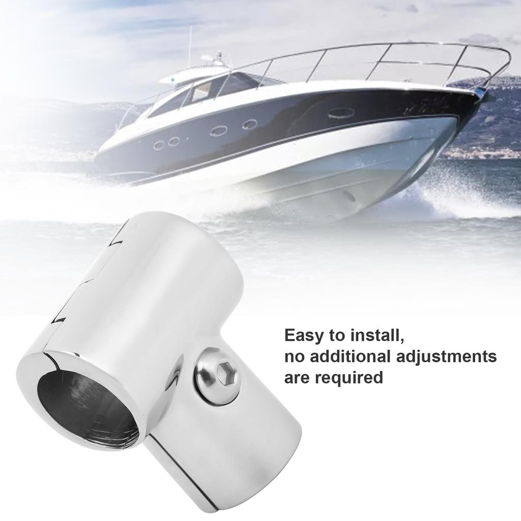 Stainless Steel Tee Split Connector 3 Way Tube Connecting Pipe Fittings for Boat