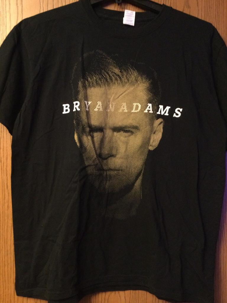 Bryan Adams - “Reckless” Tour - 2015. Black Shirt. XL.