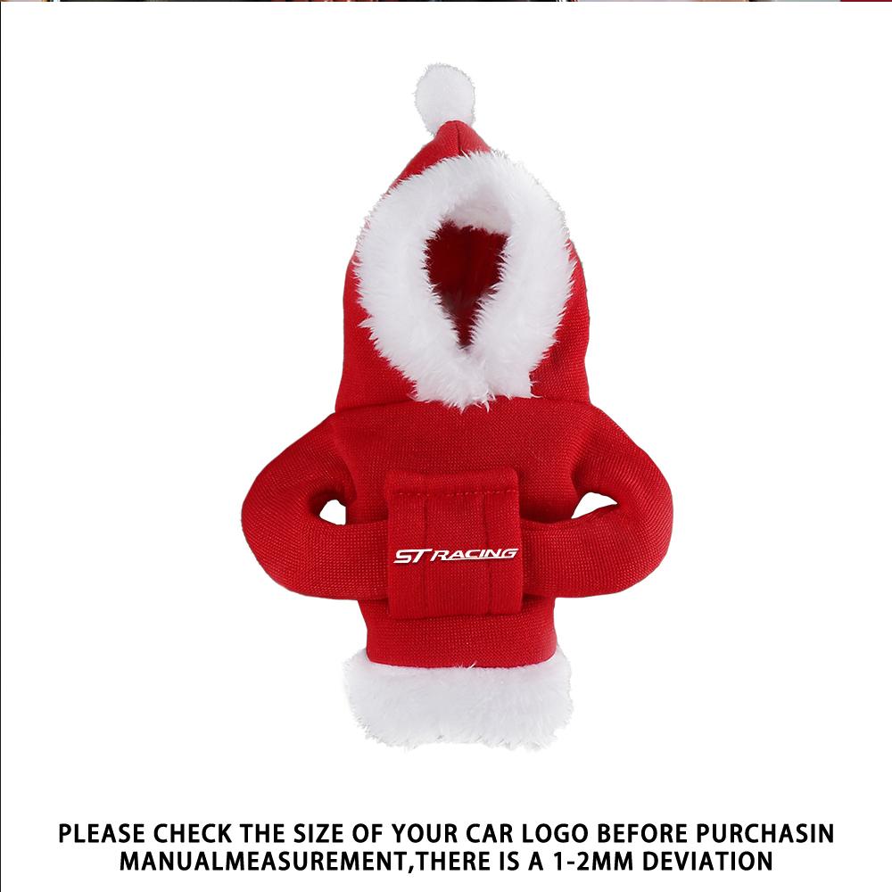 Christmas Styling Car Gear Shift Lever Cover Sweatshirt Gearshift Cover Decoration For Ford Focus Mustang Fiesta Kuga MK3 Ranger