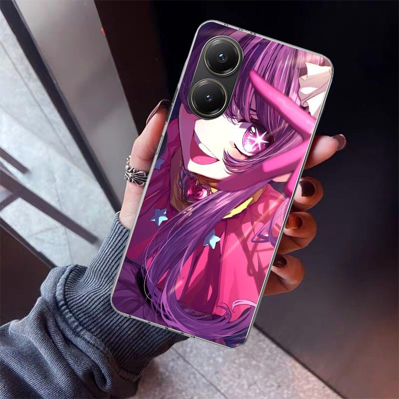 

Oshi No Ko Phone Case For Xiaomi Poco X7 X6 X5 Pro F7 Ultra Redmi 15C 15 13 13C 12 12C 10 10A 10C 9 9A 9C 9T Shell Poco X7 X6 X5 Redmi 9A