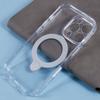 For iPhone 16 Pro Case Magnetic Kickstand PC+TPU Clear Phone Cover with Camera Control Button